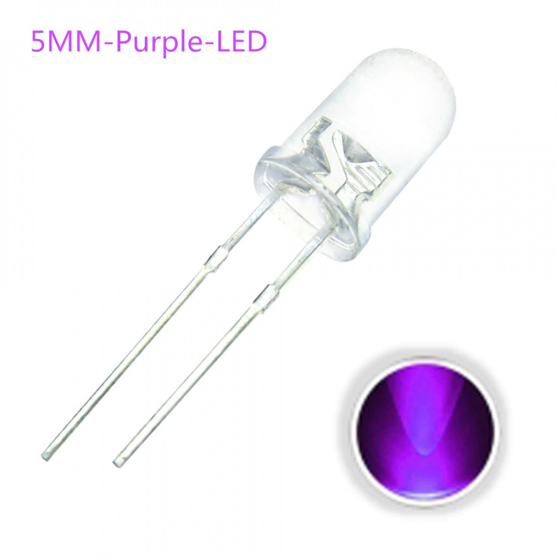 LED 5MM Purple 10 Pack