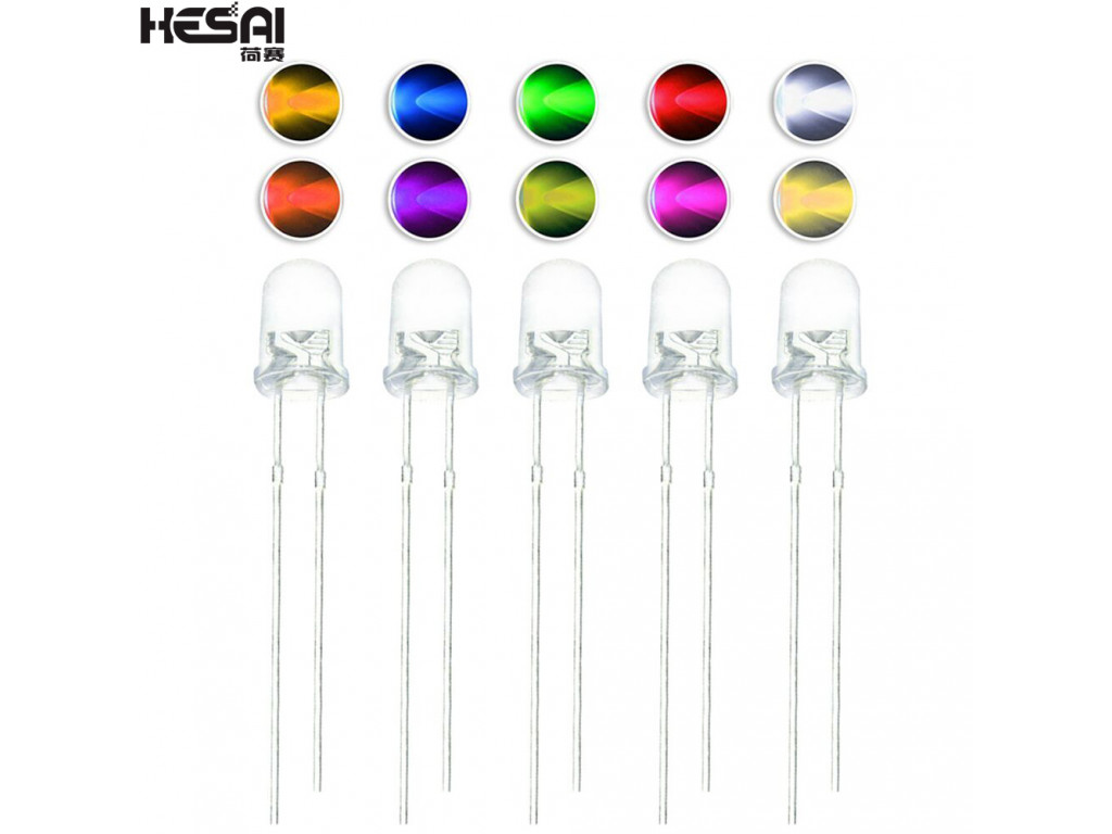 LED 3MM White 10 pack