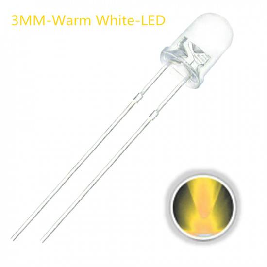 LED 5MM Warm White 10 pack