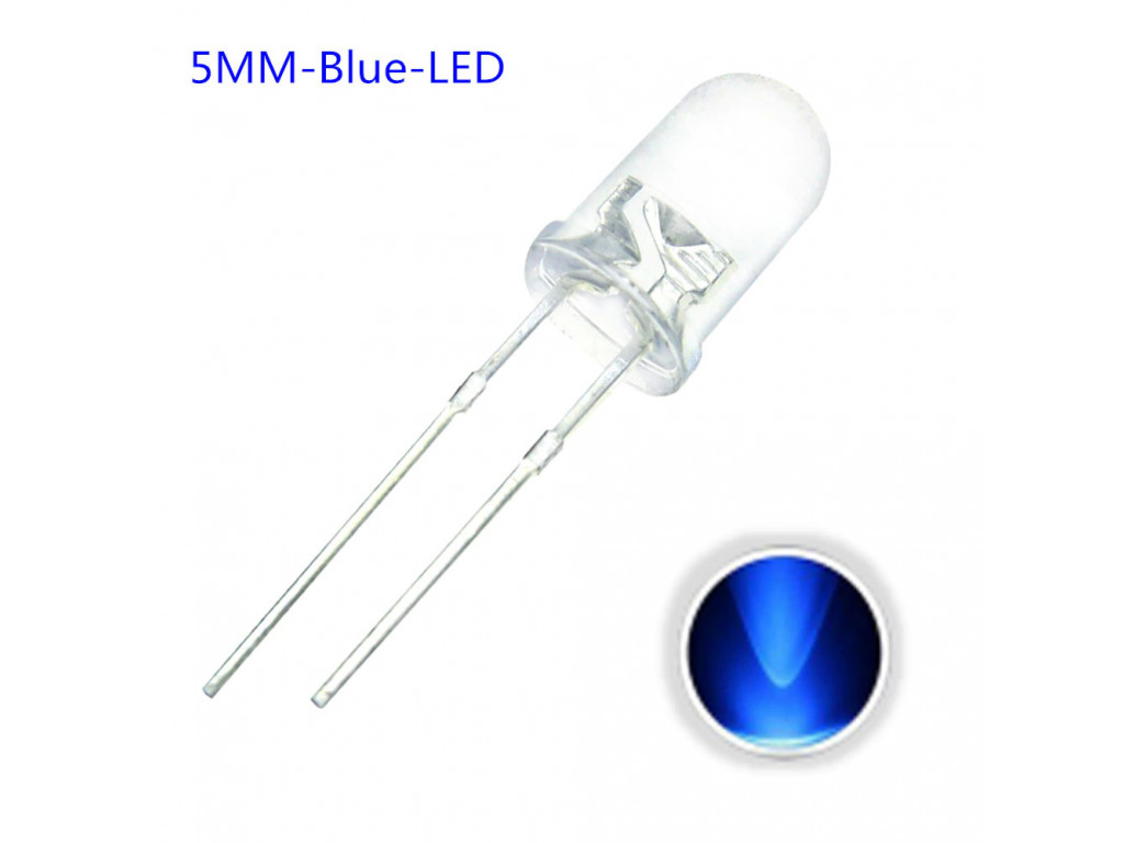 LED 5MM Blue 10 pack