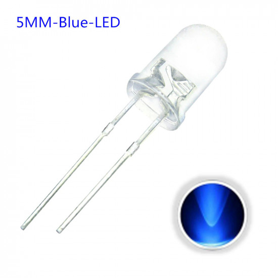 LED 5MM Blue 10 pack