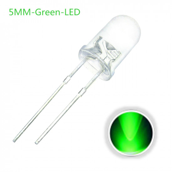 LED 5MM Green 10 pack