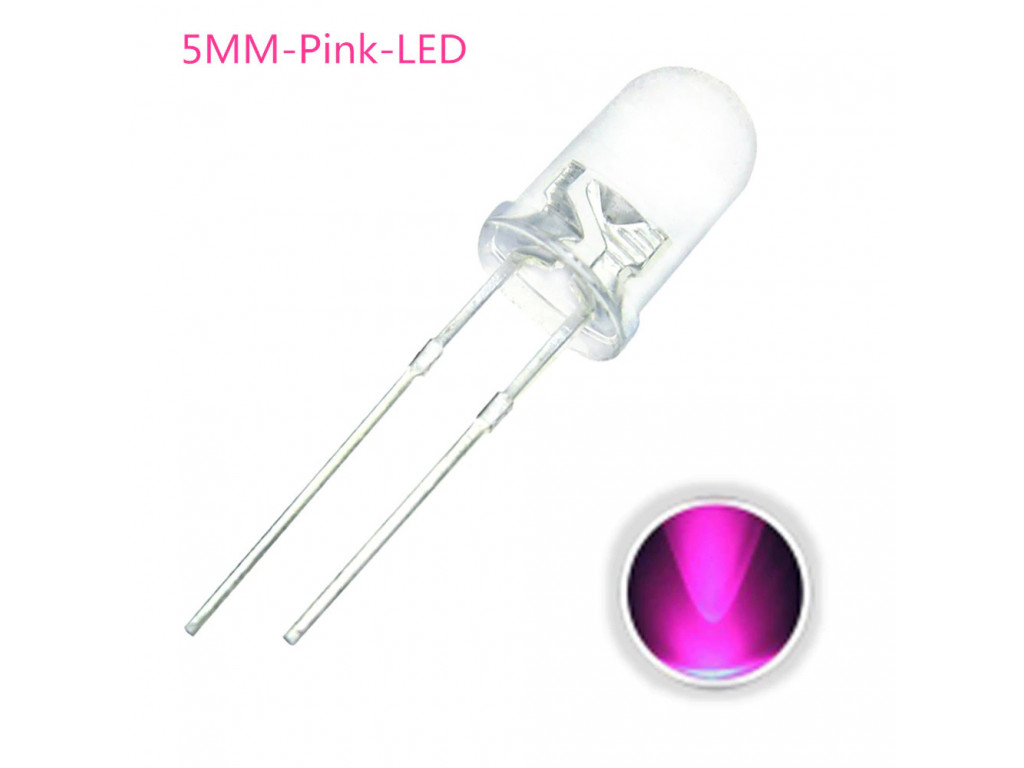 LED 5MM Pink 10 pack