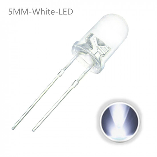 LED 5MM White 10 pack