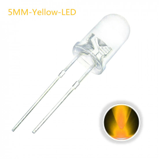 LED 5MM Yellow 10 pack