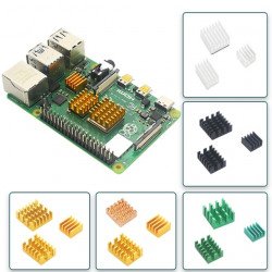 Heatsink kit for Raspberry PI 4B/3B with back glue Heatsink kit for Raspberry PI 4B/3B with back glue