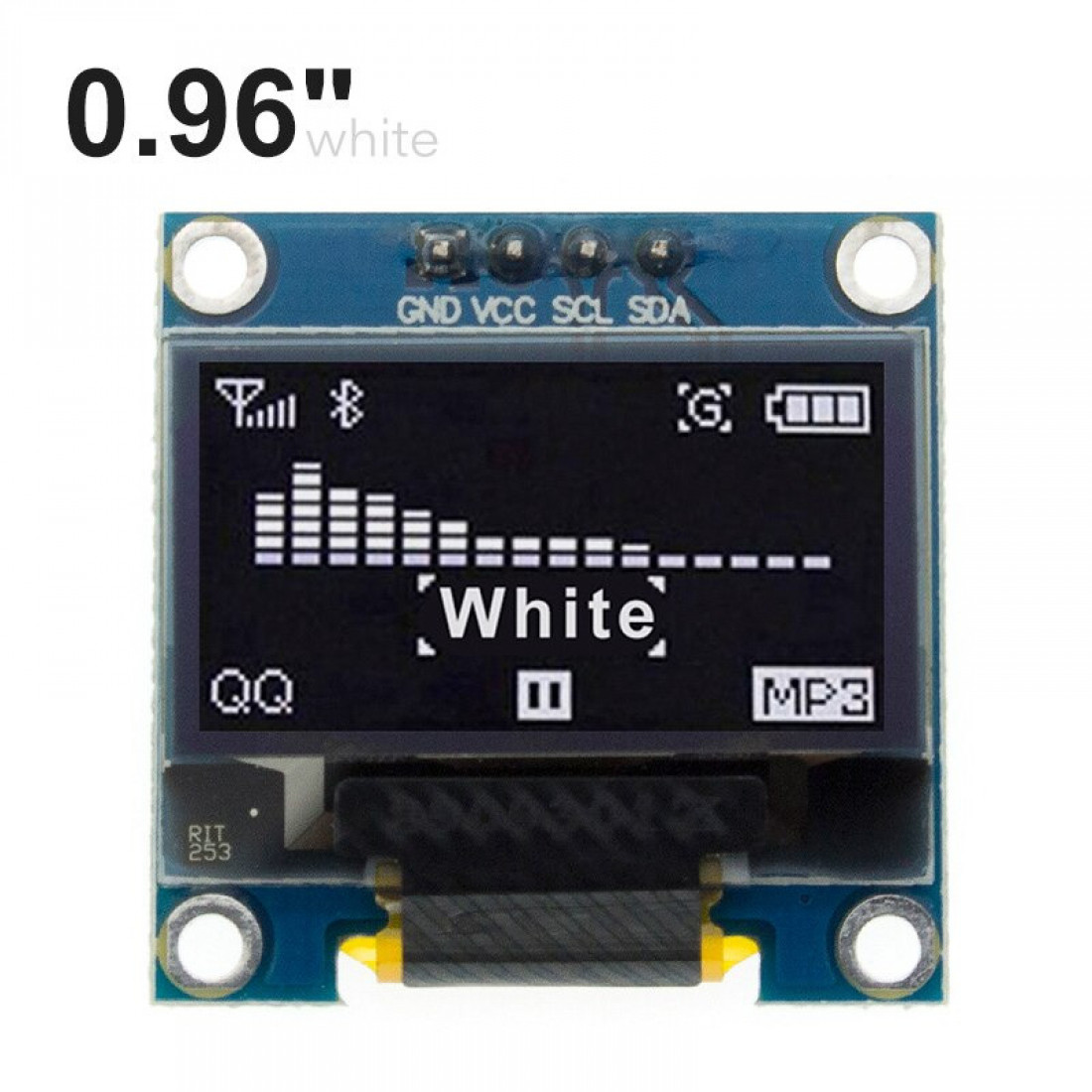 0.96 Inch SSD1306 I2C OLED Display