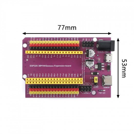Beseboard for 38pin ESP32 modules Beseboard for 38pin ESP32 modules