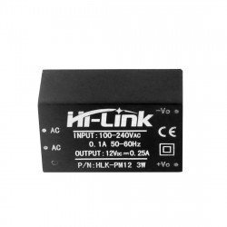 Hi-Link Power Supply HLK-PM12 100V-240VAC / 12VDC - 0.3A