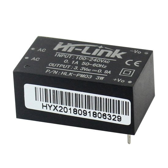 Hi-Link Power Supply HLK-PM03 100V-240VAC / 3.3VDC - 1A