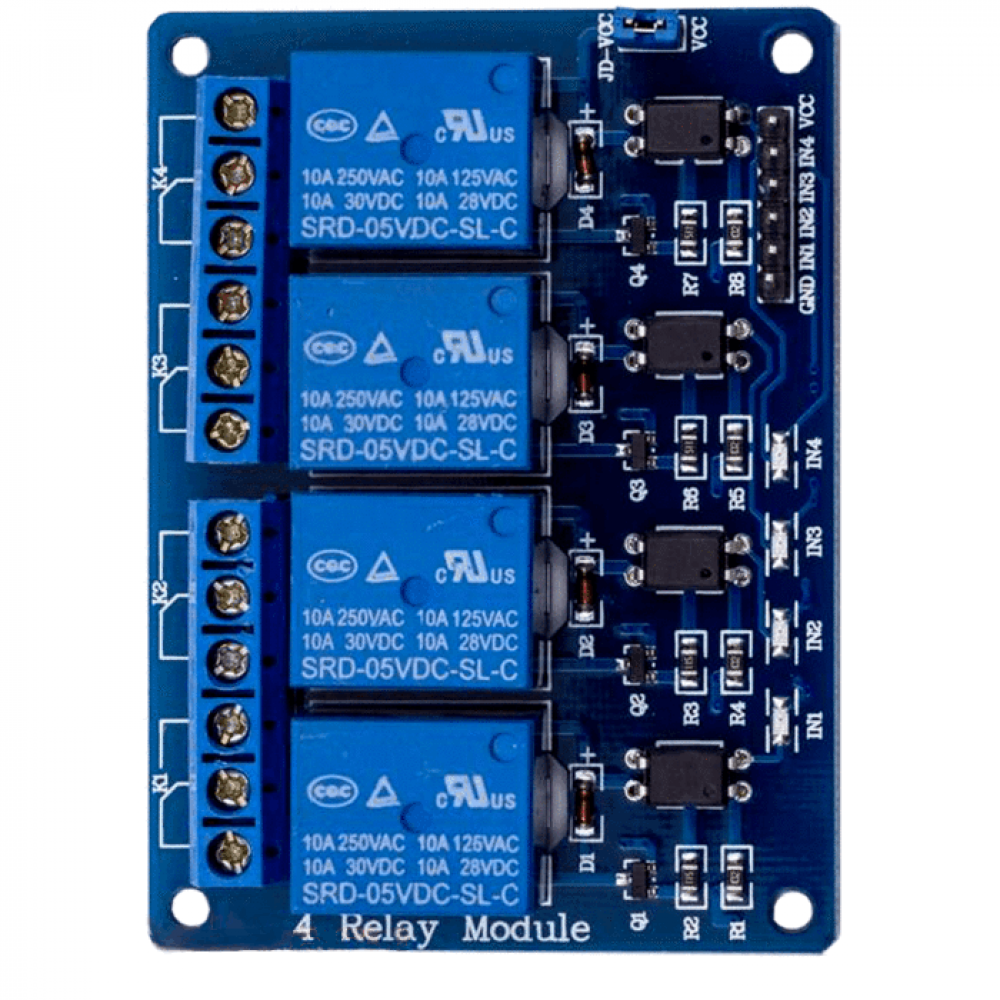 4 relay module схема