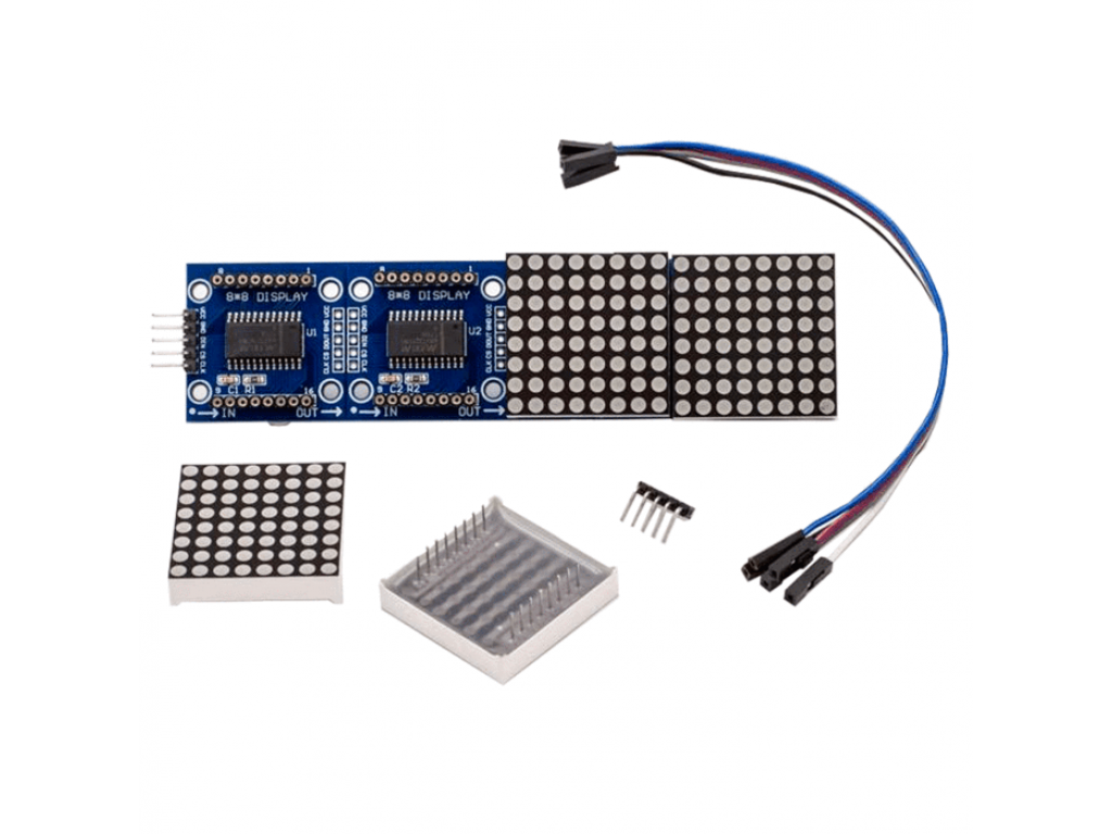MAX7219 4x 8x8 Dot Matrix LED Display | MakerShop.ie