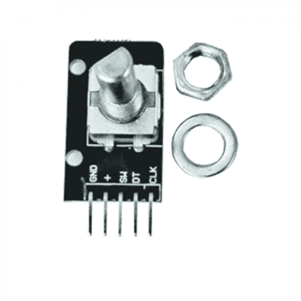 5 Pezzi KY-040 Rotary Encoder Module,360 Gradi Encoder Rotary Encoder Modul,Potenziometro Digital Impulso Output Blocchi Elettronici Per Automobile Audio Multimediale