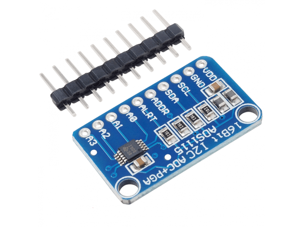 Analog - Digital converter ADS1115 with I2C-Interface