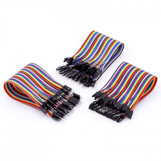 Set of 3, 40 PCs. Jumper Wire m2m/f2m/f2f Set of 3, 40 PCs. Jumper Wire m2m/f2m/f2f
