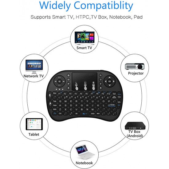 i8 Mini Wireless Keyboard For Raspbery Pi or Android