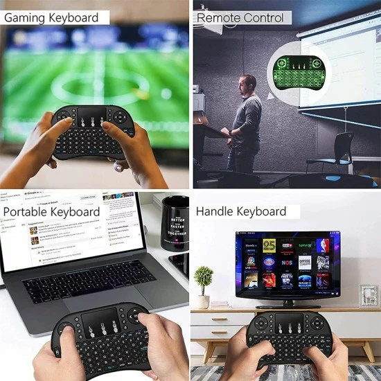 Wireless Keyboard Mini 2.4Ghz Wireless Mini Keyboard with Touchpad for PC  Android Smart TV BOX KY 