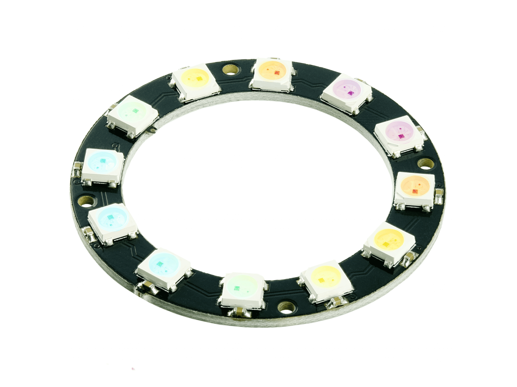 RGB LED Ring WS2812b 12 RGB LEDs 5V 50mm