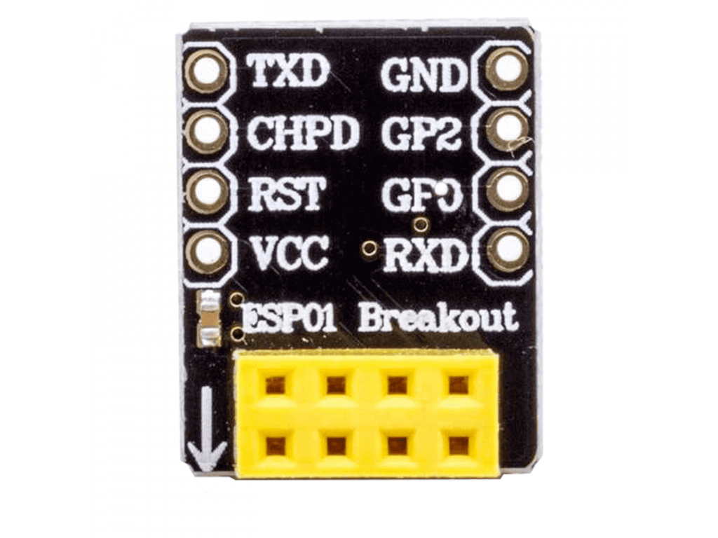Breadboard adapter for ESP8266-01