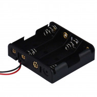 4 x AA Battery holder flat