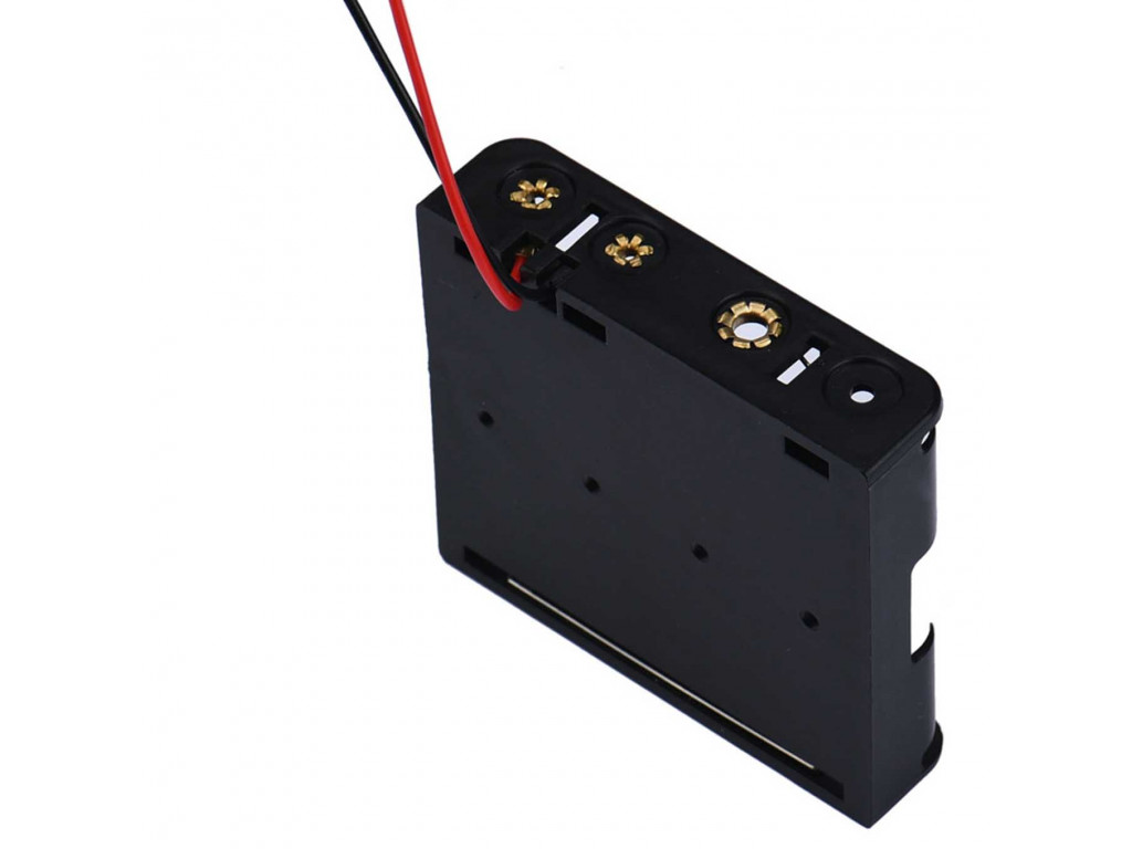 4 x AA Battery holder flat
