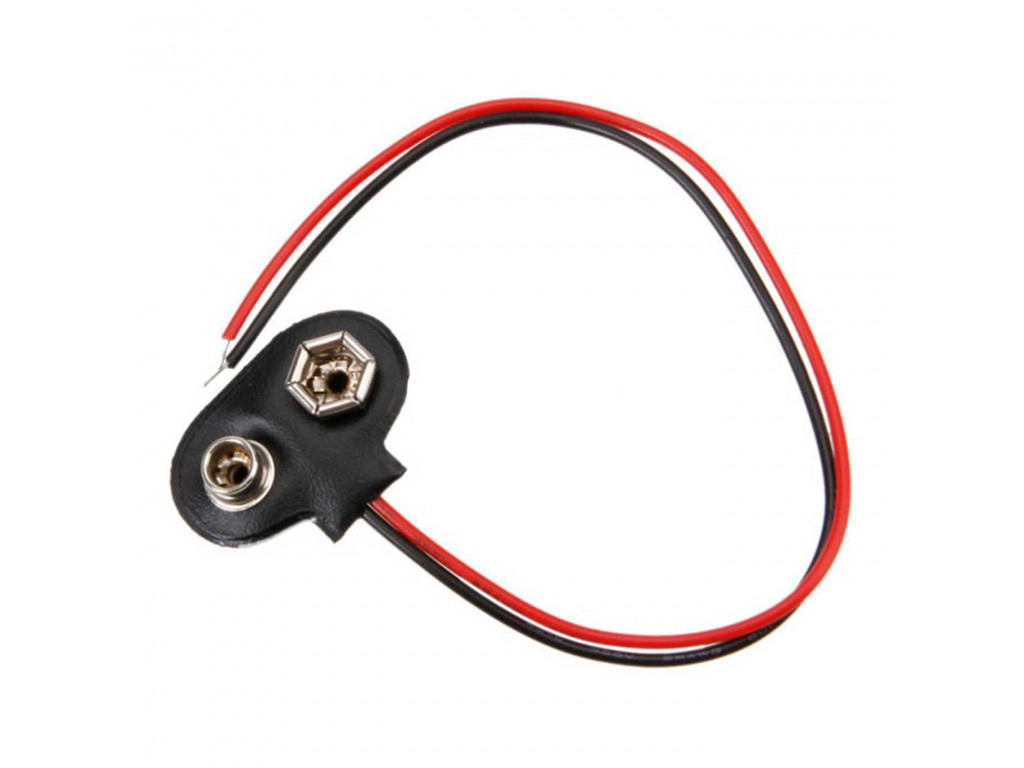 9V battery clip with 15cm cable
