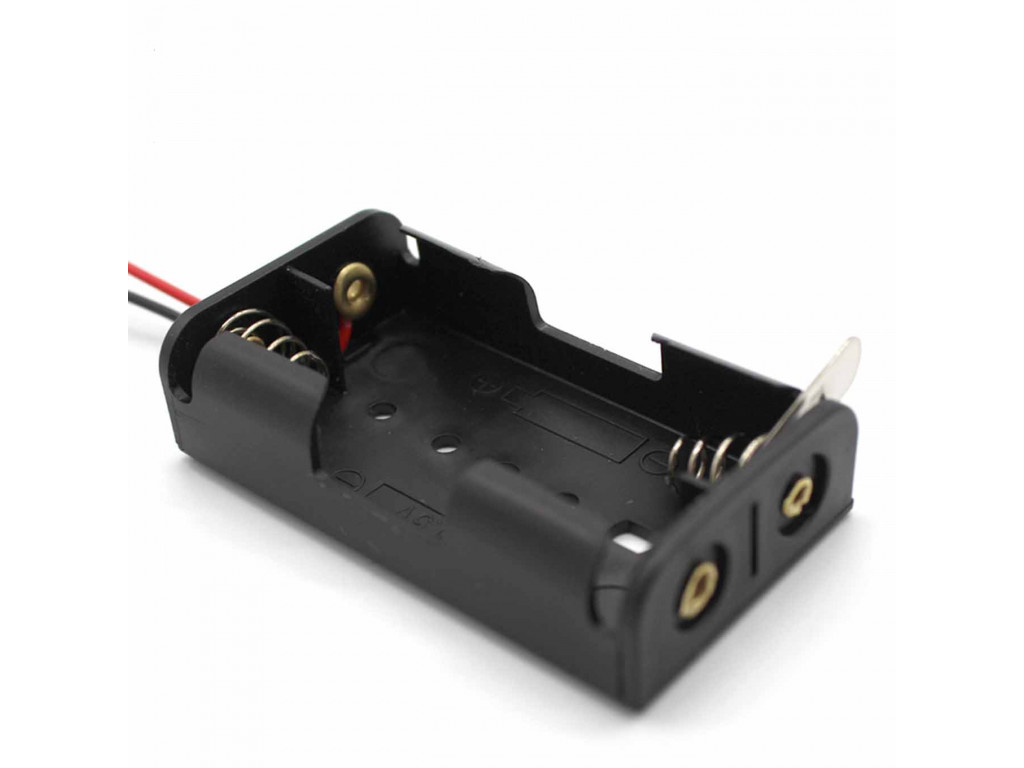 2xAA Battery Box with knife