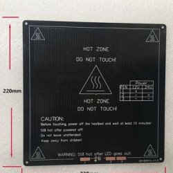 Heated Bed MK3 220x220x3mm 12/24V