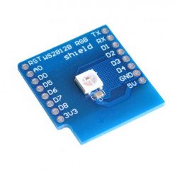 WS2812B RGB SHIELD for D1 mini WS2812B RGB SHIELD for D1 mini
