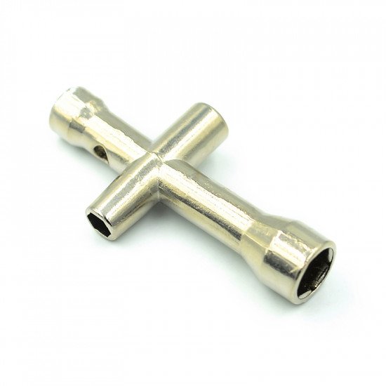 Mini Socket Wrench cross for M2, M2.5, M3, M4 nuts.