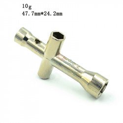 Mini Socket Wrench cross for M2, M2.5, M3, M4 nuts. Mini Socket Wrench cross for M2, M2.5, M3, M4 nuts.
