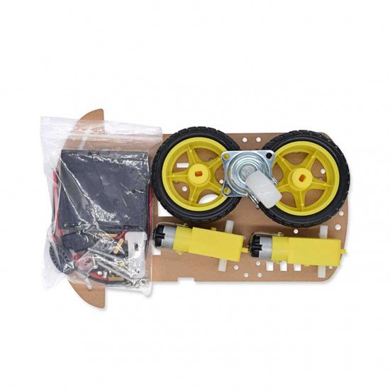Smart Robot Car Chassis Kit - 2 wheels and a caster