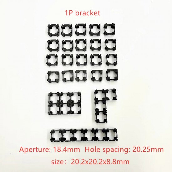 18650 LiPo battery pack bracket 1p