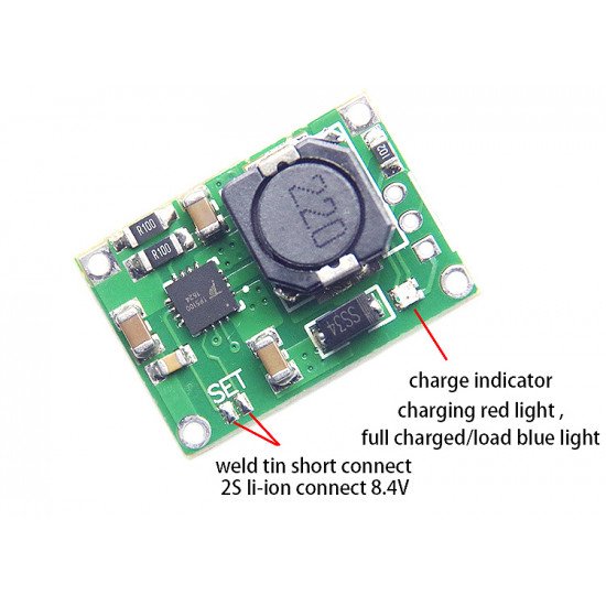 TP5100 2A Lithium Battery Charging Board 1S/2S 4.2V/8.4V