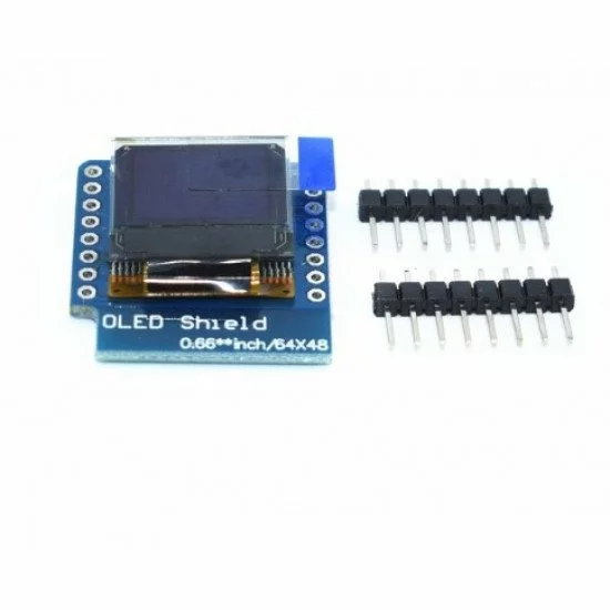 Scudo OLED 0,66" 64x48 Per WeMos D1 Mini - Display I2C Per Arduino, Cinese - Foto 2