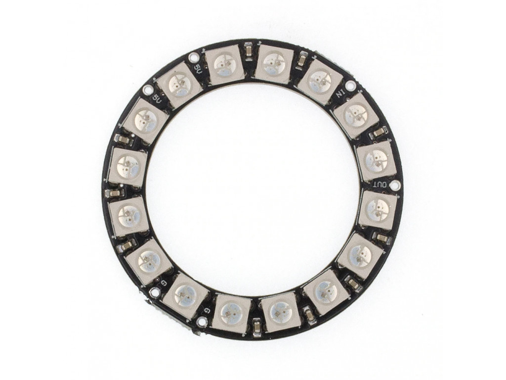 RGB LED Ring WS2812b 16RGB LEDs 5V 45mm