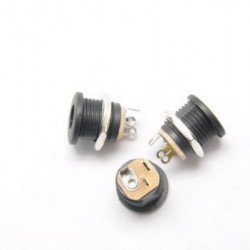DC-022 5.5-2.1 Round hole screw nut DC power socket