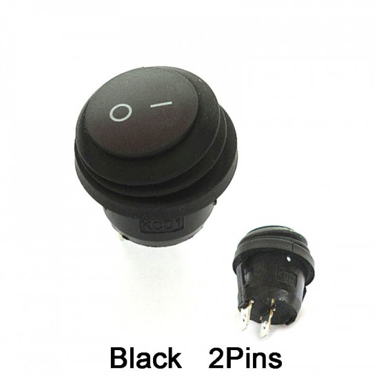 KCD1-5-101W Rocker Switch12mm, Waterproof,  Round 