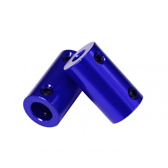 Rigid shaft coupler 5mm-5mm Blue