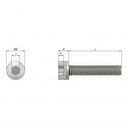M3x10 Cap Head Screws (DIN 912) - High Tensile Steel (12.9), black. bag of 25 M3x10 Cap Head Screws (DIN 912) - High Tensile Steel (12.9), black. bag of 25