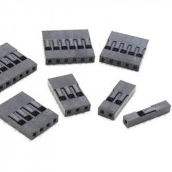 Dupont Style 2.54mm Pin Housing, 1-6p pack of 10 Dupont Style 2.54mm Pin Housing, 1-6p pack of 10