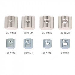 T-Nut - Square type for 2020 M3 T-Nut - Square type for 2020 M3